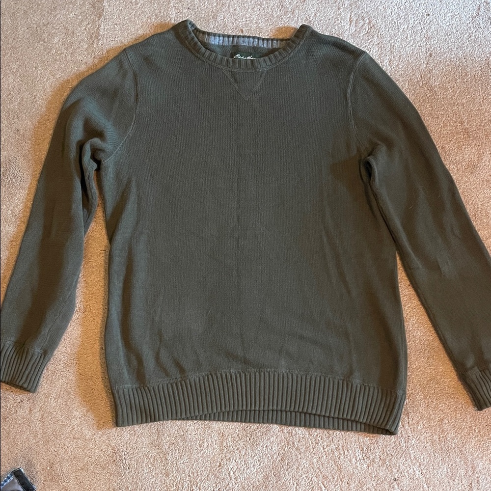 Eddie Bauer Olive Green Sweater